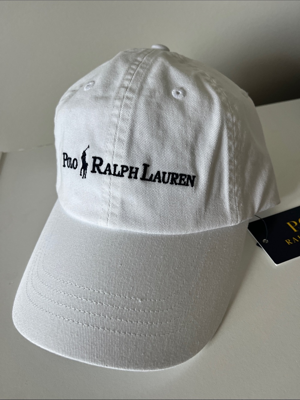 Polo Ralph Lauren white Pony baseball cap NWT